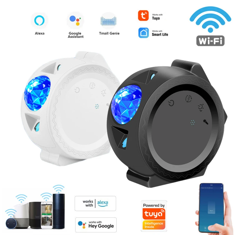 

Tuya Smart Star Projector Work With Alexa Google Home Colorful Starry Sky Projector Light Sky Galaxy LED Night Smart Life App