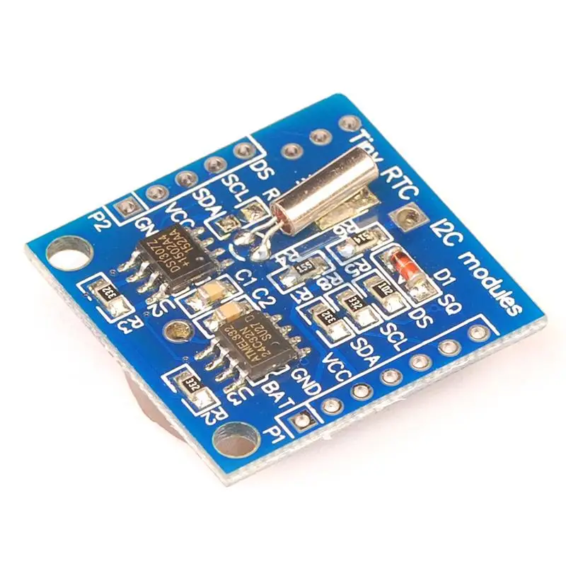 DS1307 часы 24C32 память с батареей/без батареи крошечный модуль RTC I2C | Электроника
