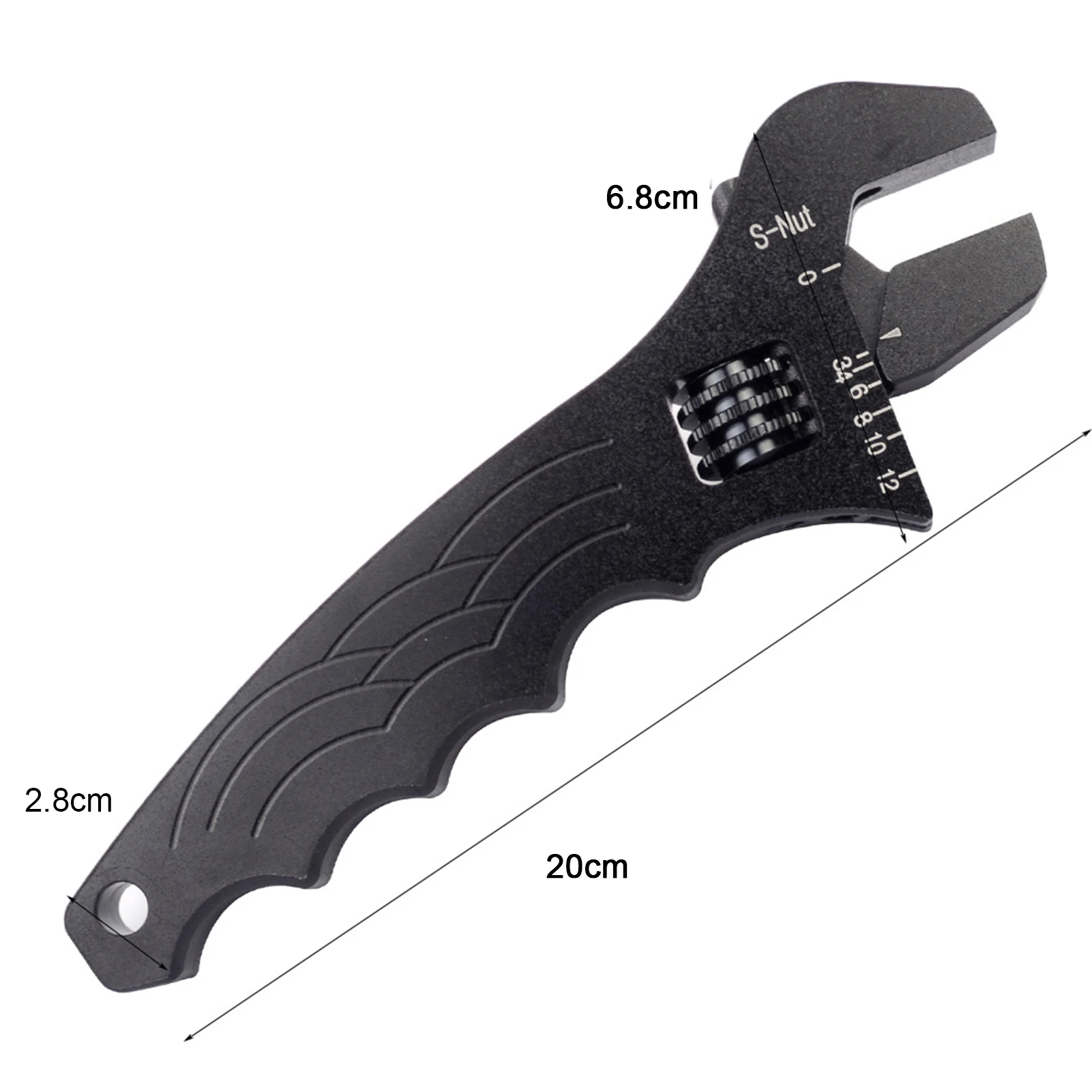 

Universal 3-12AN Multitool Adjustable Aluminum Alloy Wear-resistant Wrench Fitting Spanner Repair Tool Easy to Use
