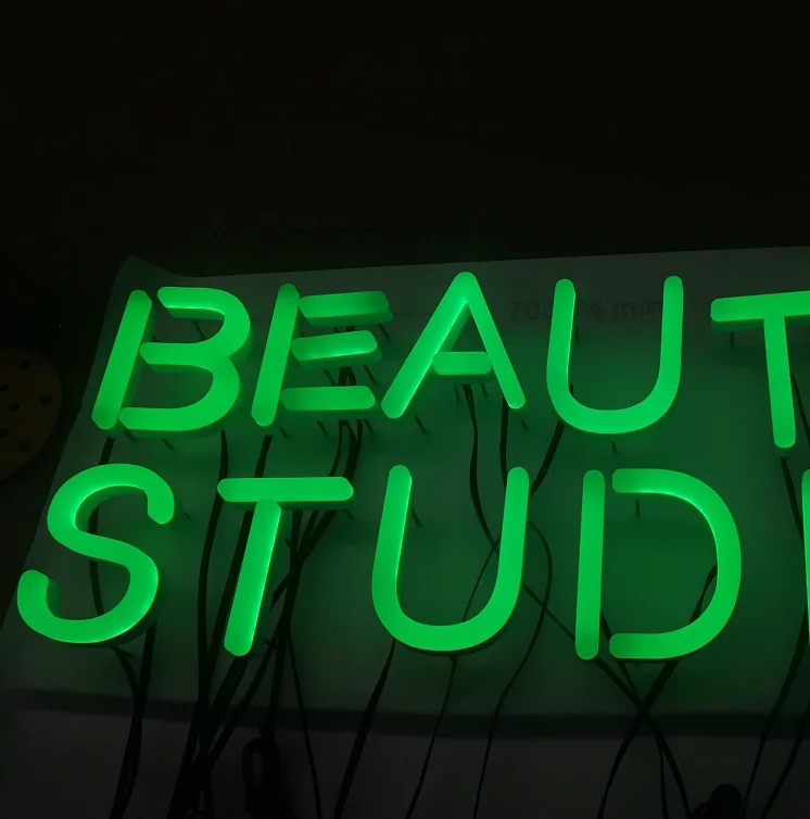 Яркий цвет подгонянный передний свет вывеска цветной водонепроницаемый