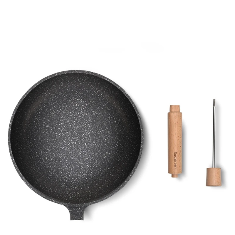 Sushar с антипригарным покрытием каменный противень вок Сковорода 28 см Мульти