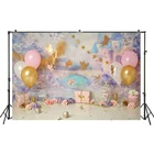 Виниловый фон HUAYI для фотографирования новорожденных детей, декор для вечеринки в честь Дня рождения, фотосессия, фотостудия