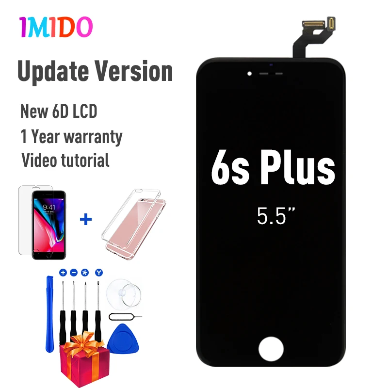 Обновленная версия ЖК-дисплей для iPhone 6 6S Plus OEM дисплей кодирующий преобразователь сенсорного экрана в сборе для iPhone 5S Замена дисплея+ подарки