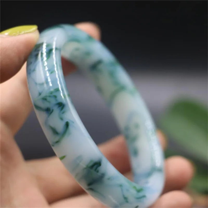 Natural Jade Bangle Women's Bracelet Charm Jewellery Fashion Accessories Women Men Gifts 54mm-64mm | Украшения и аксессуары