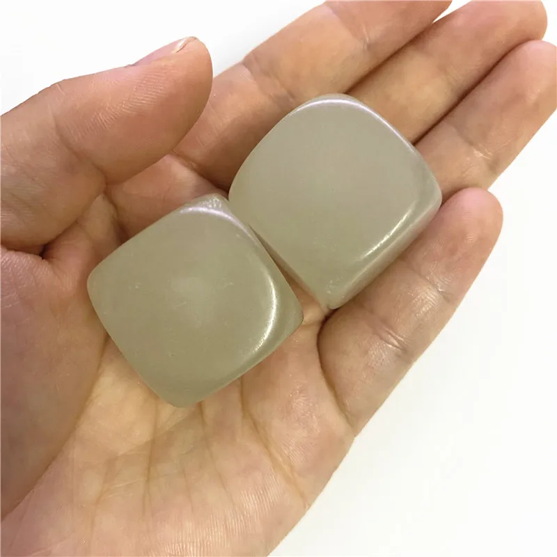 2 шт. 25 мм D6 светящиеся пустые кости с круглым углом для настольных игр