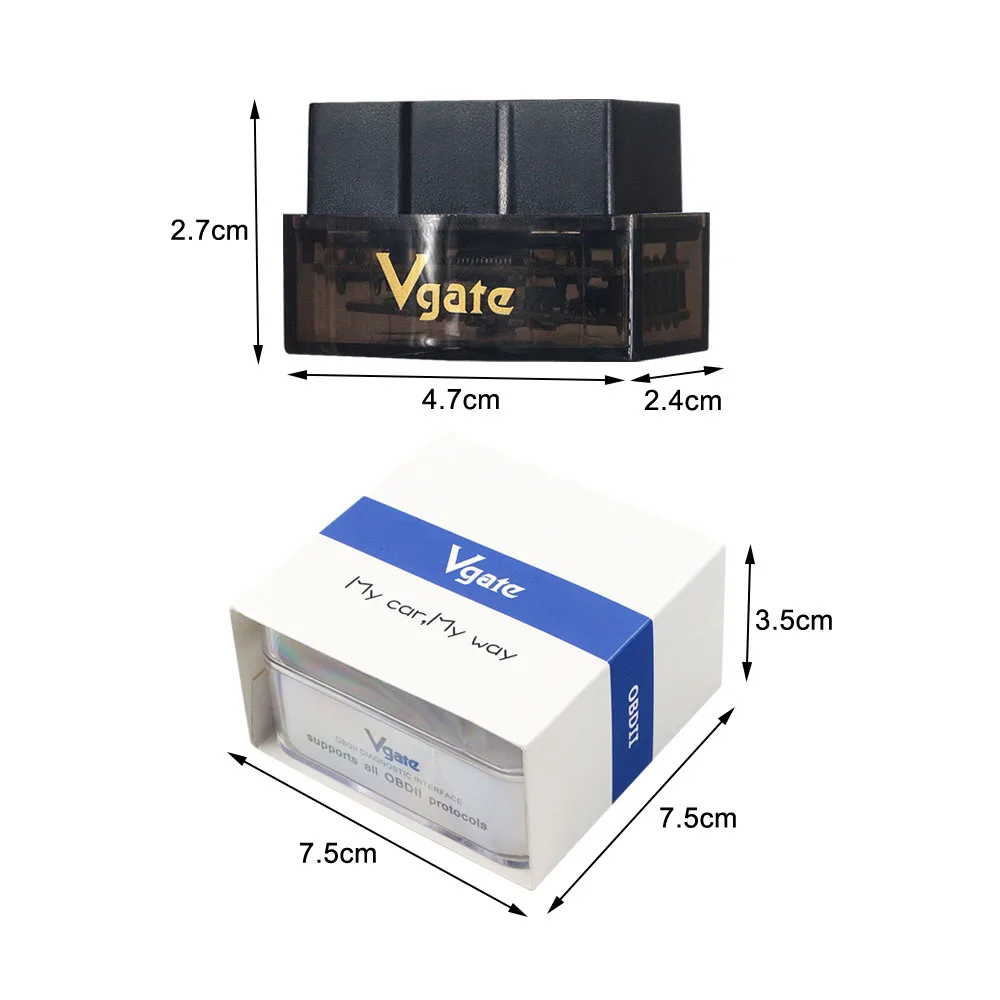 Автомобильный диагностический сканер Vgate iCar Pro Bluetooth 4 0/Wi-Fi ELM327 OBD2 для Android/IOS Elm 327