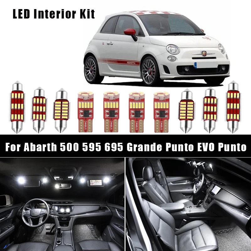 Лампы для внутреннего чтения купольная карта комплект грузового освещения Abarth 500