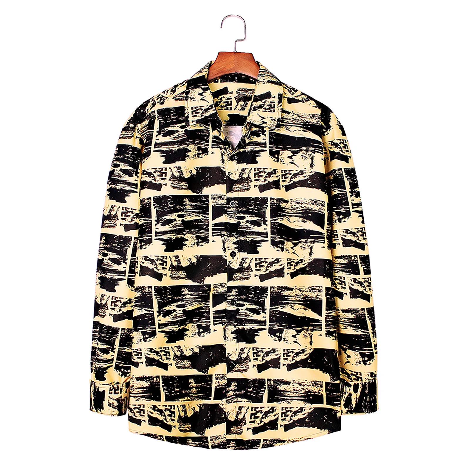 

Hawaiian Printing Streetwear Fashion Shirts For Men Casual Long Sleeve Shirts For Men Top Chemise Homme Рђбака мђжская