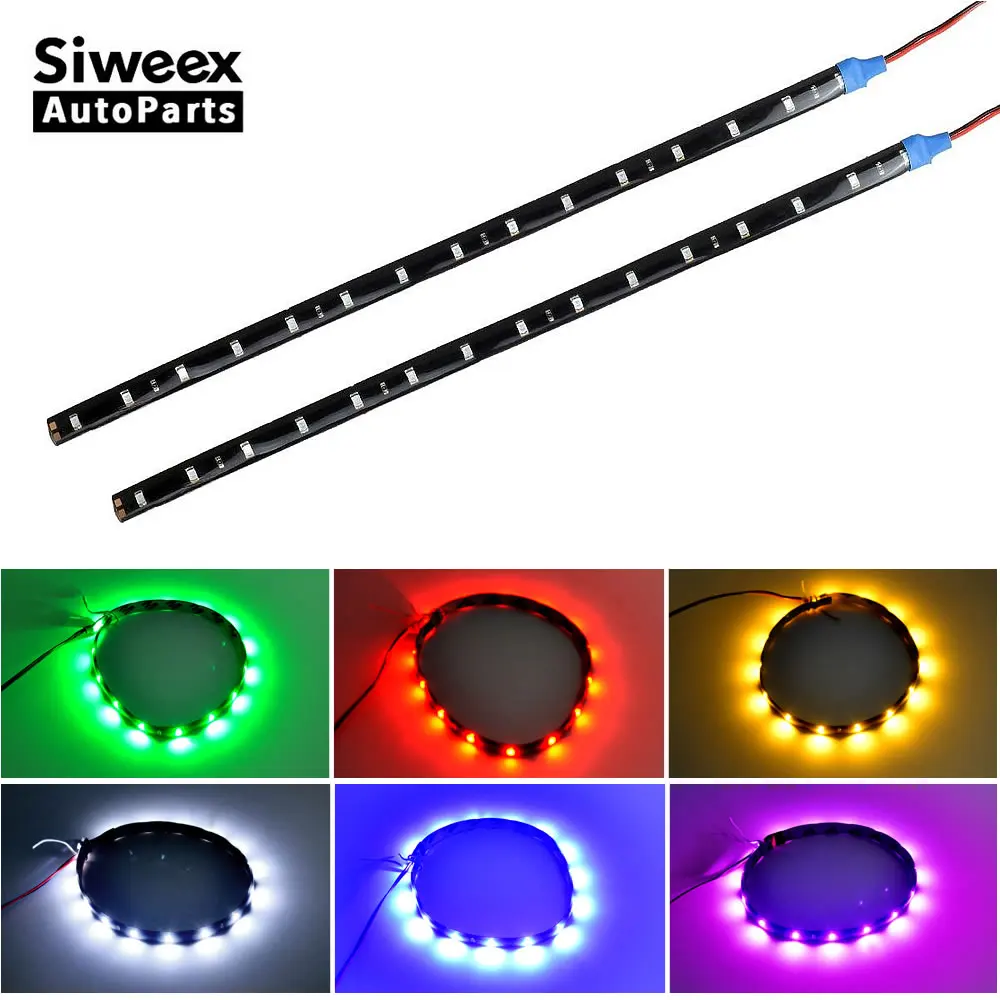 2 шт. Светодиодная лента для салона автомобиля 30 см 12 в пост. Тока | Автомобили и