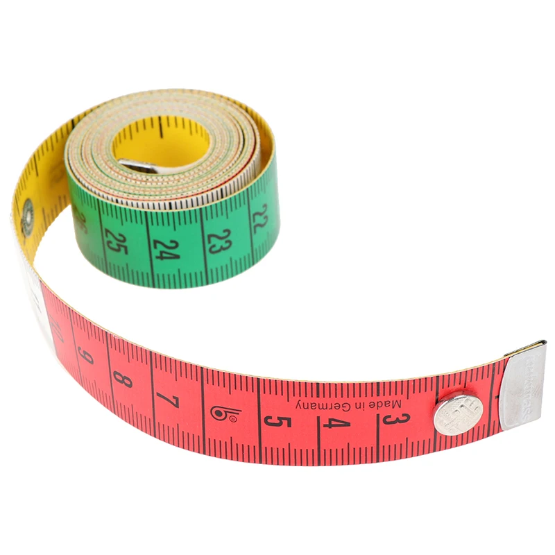 

1.5m Button tape measure Measuring Ruler Sewing Tailor Tape Measure Mini Soft Flat Ruler Centimeter Meter Sewing Measuring Tape