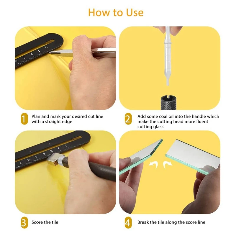 Резак для стекла 2 мм-20 мм инструмент резки со стандартным с автоматической