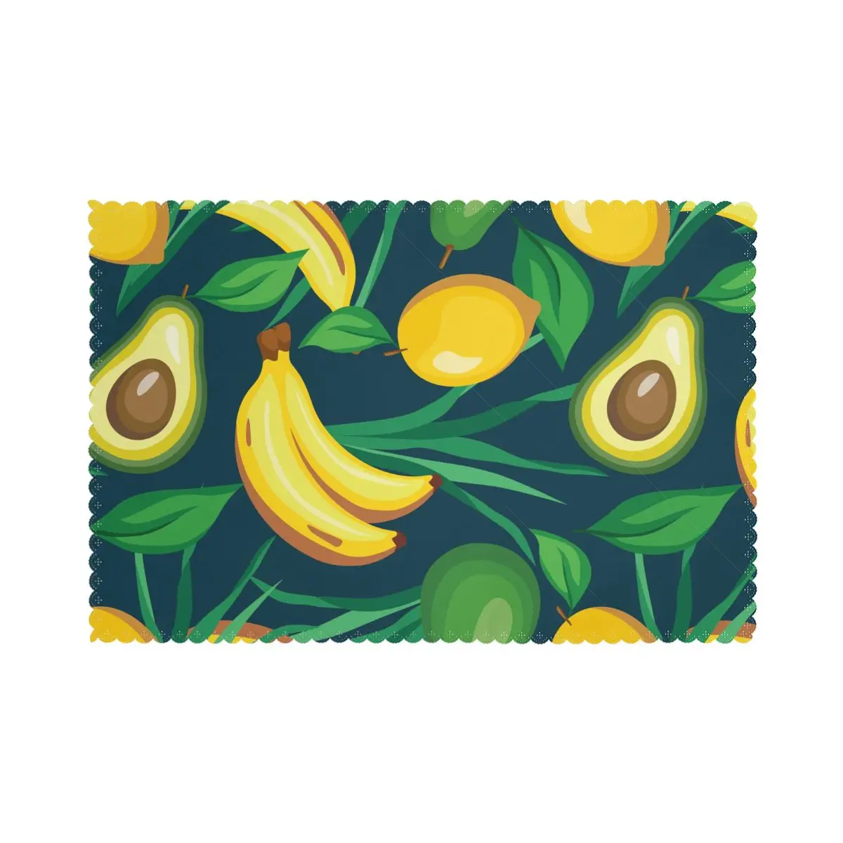 

6 шт., салфетки с рисунком лимона и банана