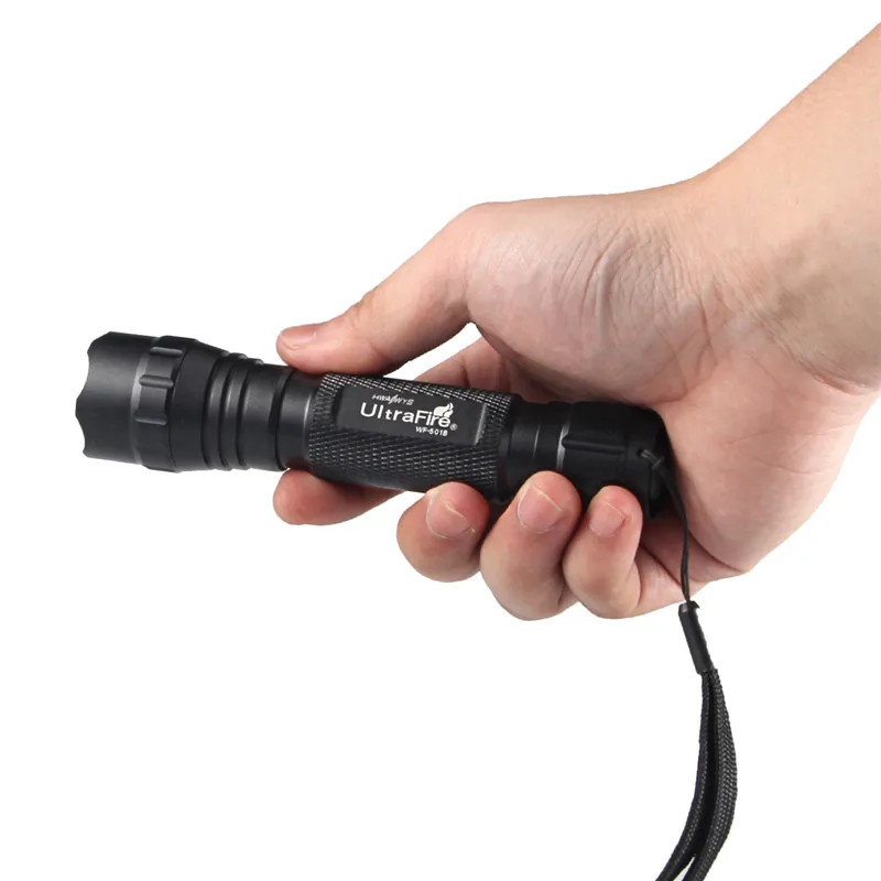 Светодиодный фонарик UltraFire WF-501B XML-T6 5 режимов фонарь для охоты тактический с