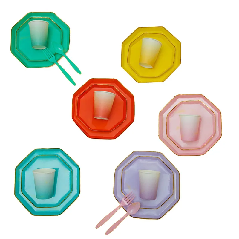 Одноразовая посуда товары вечерние Ринок свадебное украшение украшения для дня