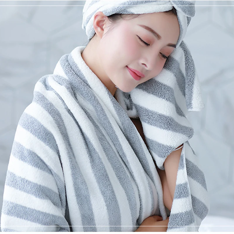 Банное полотенце с капюшоном для женщин и взрослых набор мягких флисовых банных
