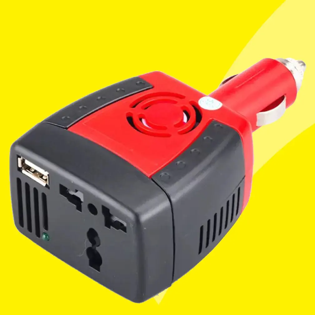 Автомобильный инвертор 12 В до 110 В/220 напряжения бустер мини порт able с USB портом для