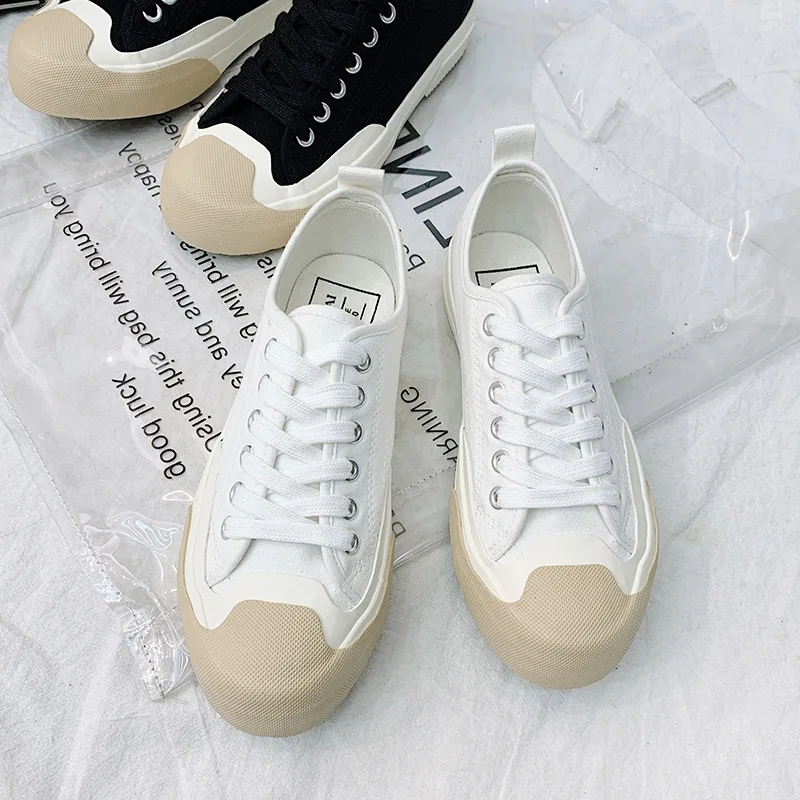 Туфли женские холщовые с круглым носком оксфорды криперы лоферы Повседневная