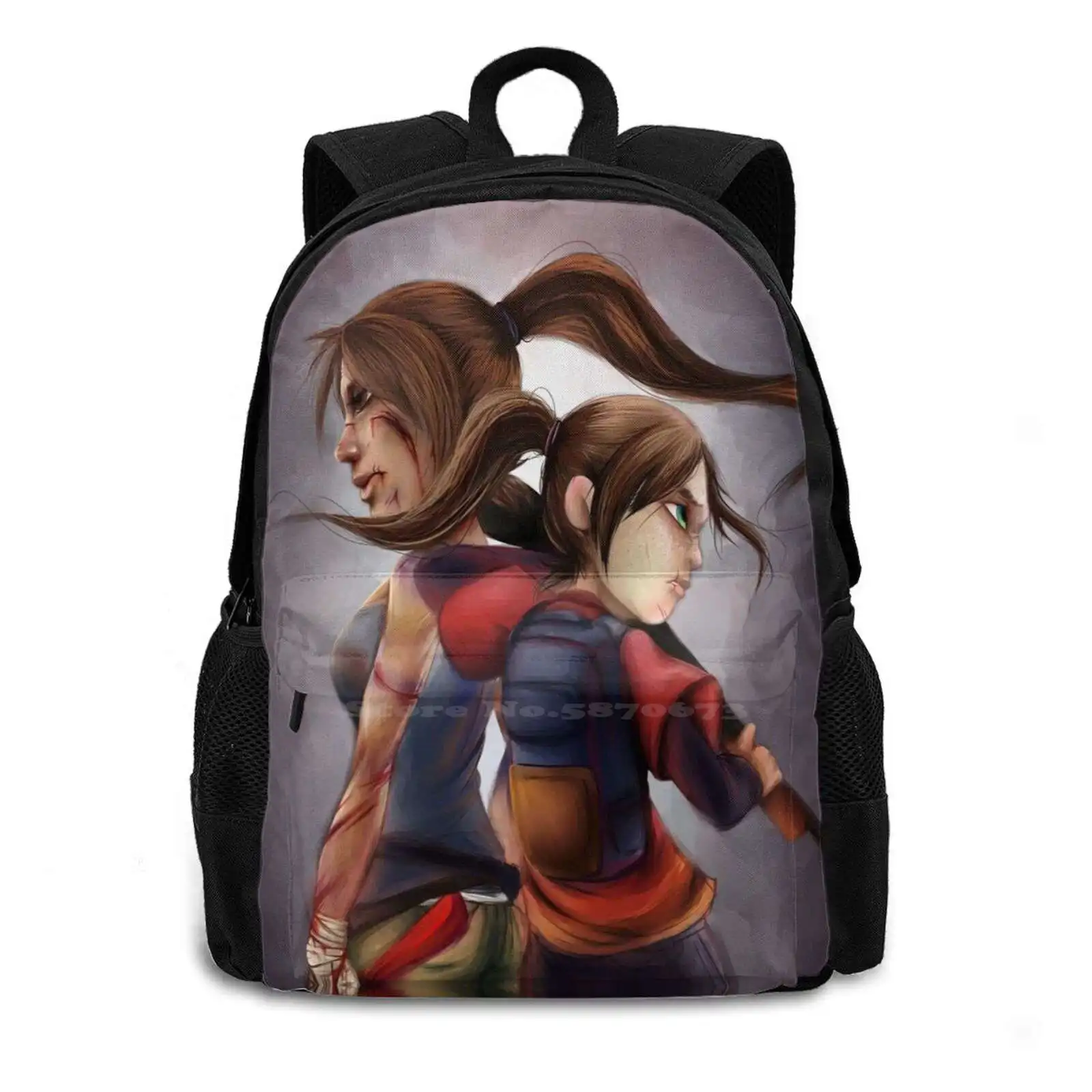 Kill ɾm Dead Лидер продаж Школьный рюкзак Модные сумки Lara Croft Ellie The Last Of Us Tomb Raider Guns