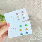 Маленькие свежие серьги из серии Sen S925, набор маленьких цветочных сережек для девочек, новинка 2021, модные простые серьги, женский тренд