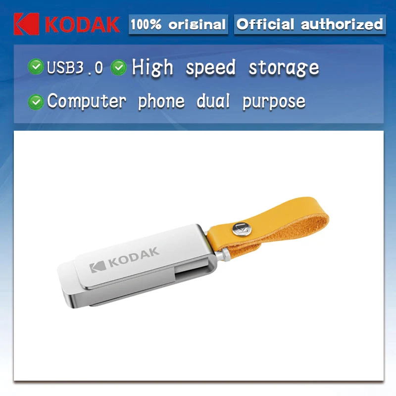 Kodak Metal USB3.1 Flash Drive K133 pendrive 256gb 128GB 64GB 32GB 16GB flash Memory stick pen drive memoria cel USB3.0 | Компьютеры и
