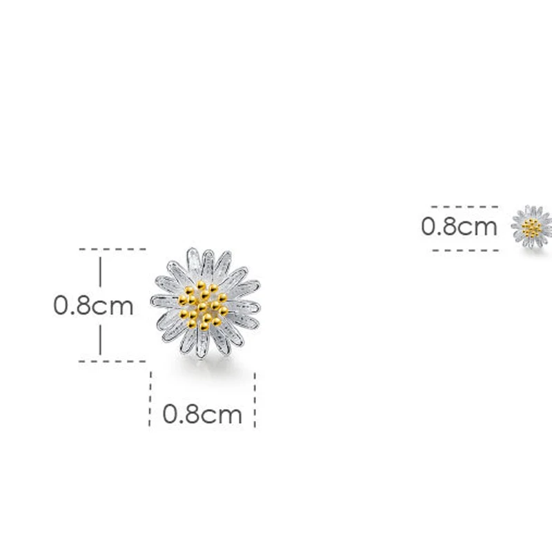 

Korean Earrings for Women Girl 925 Sterling Silver Jewelry Flower Letter Square Stud Earring Accessory oorbellen Gifts