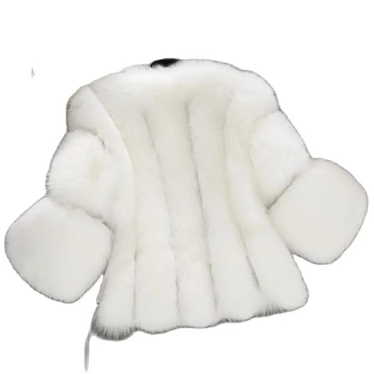 2021 Новое модное пальто с мехом для женщин осень зима одежда имитация меха лисы