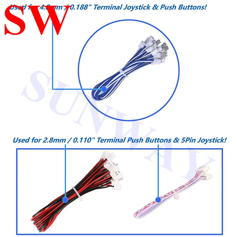 Аркадный джойстик DIY Kit USB энкодер с нулевой задержкой для ПК Sanwa аркадных игр и