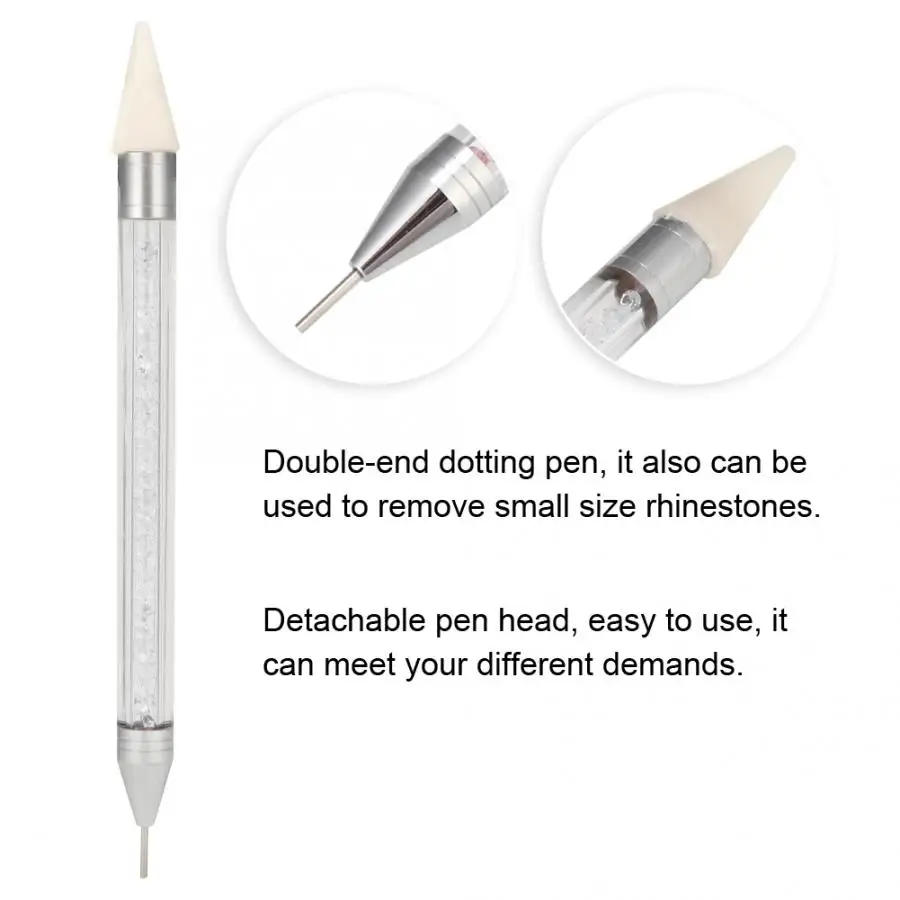 Инструменты для дизайна ногтей двойной ручка удаления бусы из горного хрусталя