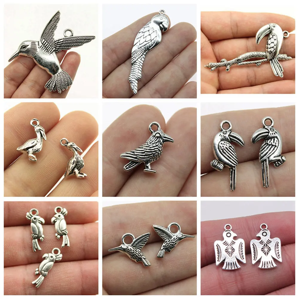 

jewelry findings components Woodpecker Charms for bracelets charm pendant
