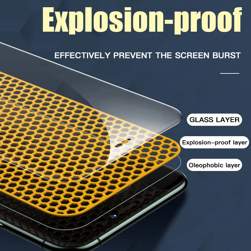 Стекло с полным покрытием для iPhone 7 8 Plus 6 6s 5 5s SE 2020 закаленное стекло X Xr 11 Pro Xs Max