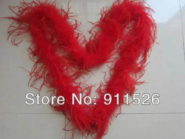 

Free Shipping 5Pcs/lot 200cm(79") Ostrich Feather Strip Weddingor Party Marabou Feather Boa 5 Color Selected