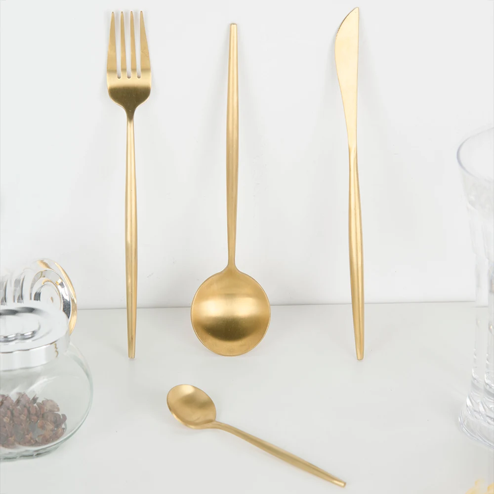 Qing/4 шт. столовые приборы из нержавеющей стали | Дом и сад