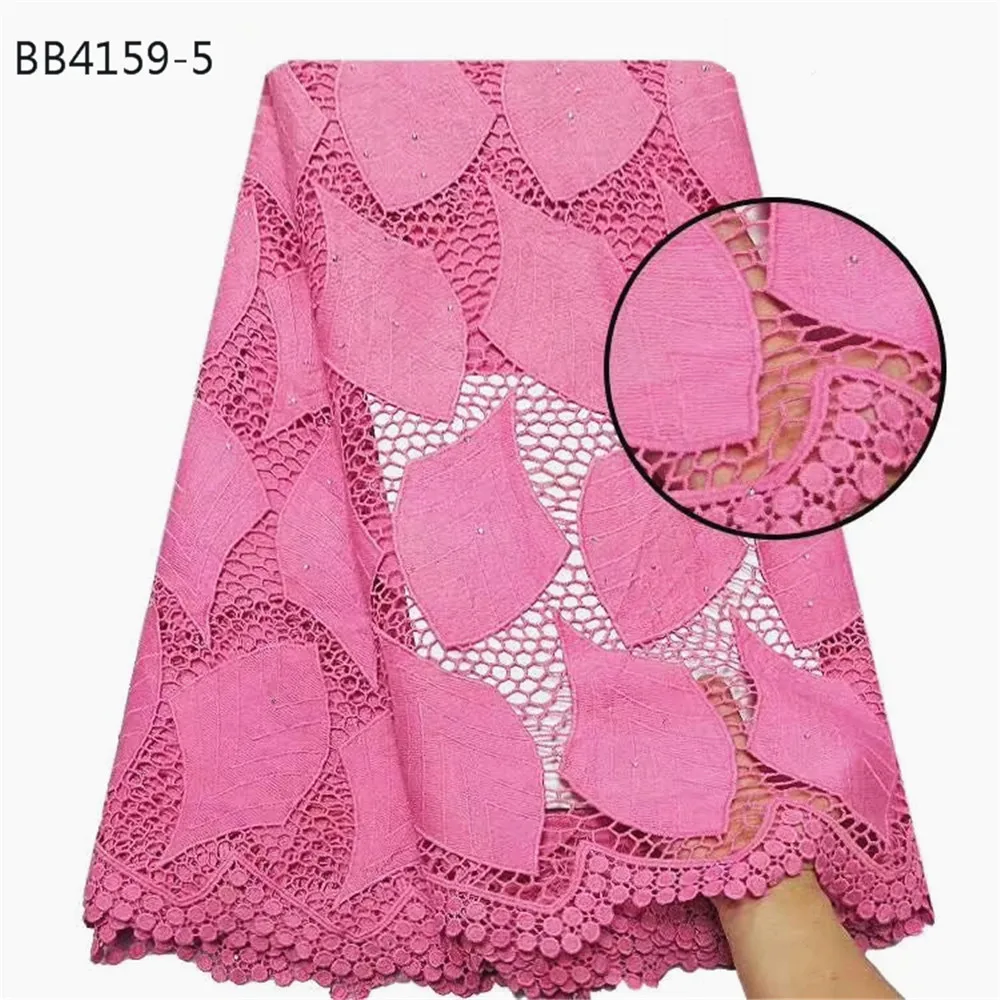Новейший сетчатый материал и вышитая красная гипюровая кружевная ткань