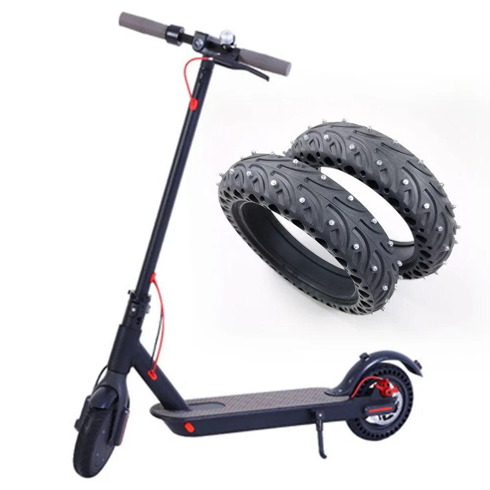 

8.5 Inch Electric Scooter Snow Solid Non-Slip Tire 8 1/2X2 ​For XiaoMi M365 Pro Anti-skid Tubeless Explosion-proof Snow Stud