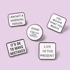 Новая Черно-белая Геометрическая металлическая брошь с рисунком, Модная креативная квадратная и круглая брошь, аксессуары для одежды и сумок, булавка, Подарочная бижутерия