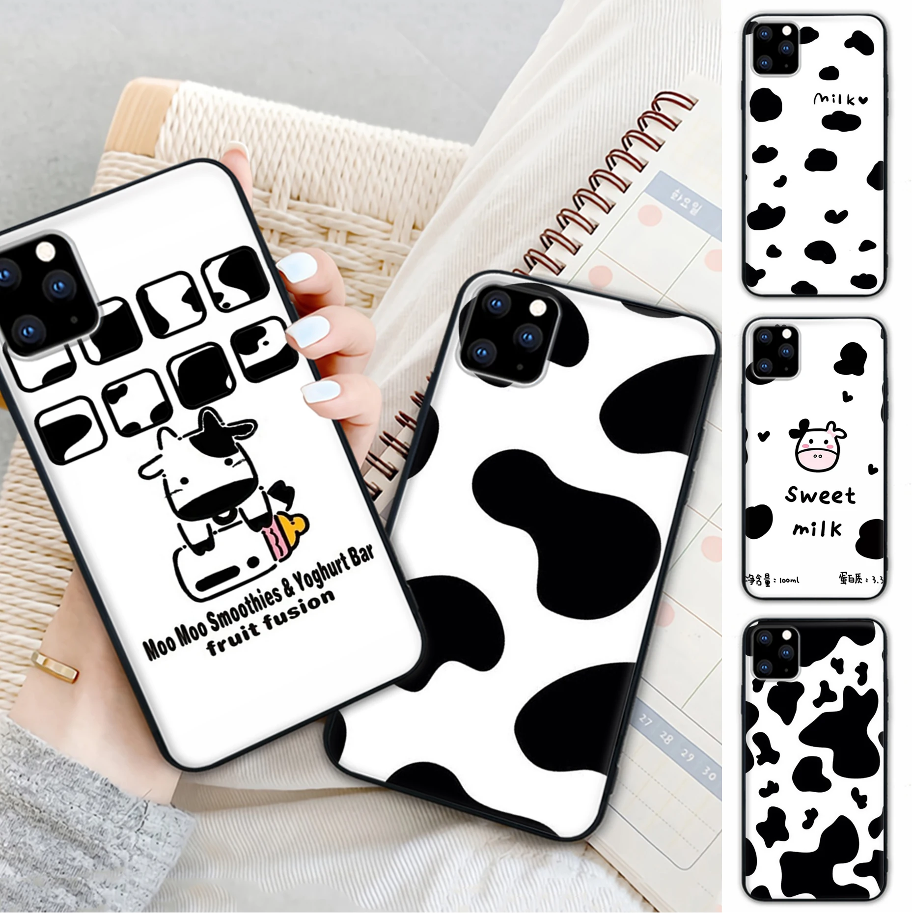 

Black Cow Spot Milk Mobile Telephone Cover Case For Samsung Galaxy M30S A01 A21 A31 A51 A71 A91 A10S A20S A30S A50S
