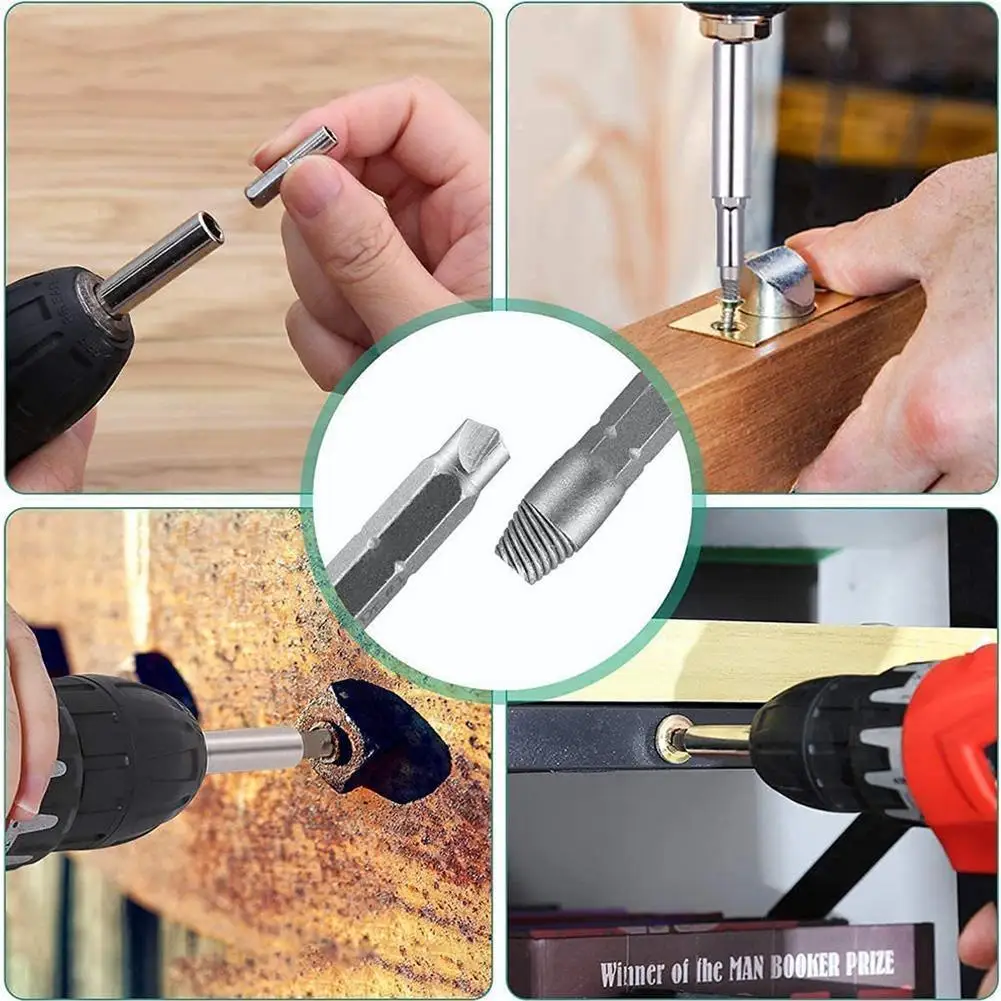 22Pcs Extractor Drill Bit Set Stripped Broken Screw Teeth Demolish Bolt Tools Slip Remover Damaged Stud G6N9 | Инструменты