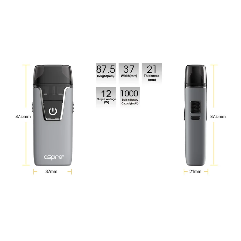 Электронные сигареты Aspire Nautilus AIO Vape Kit 4 5 мл/2 мл Pod System Atomizer BVC катушка встроенный