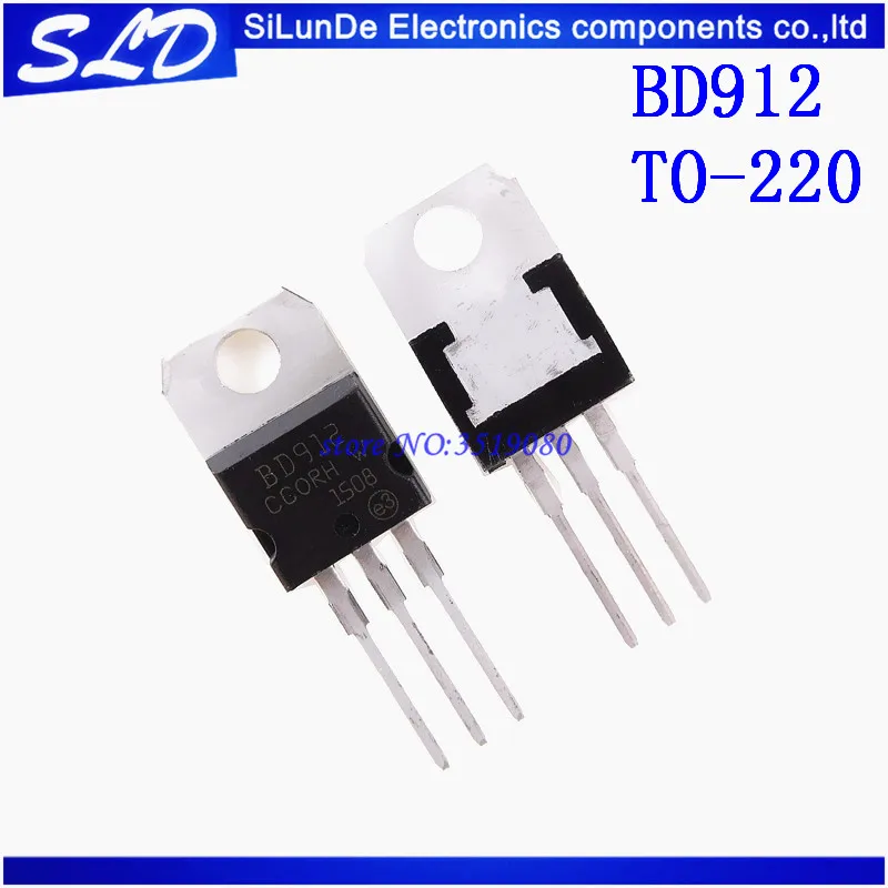 

BD912 100V / 15A TO-220 TO220 Darlington transistor new original 50pcs/lot Free Shipping