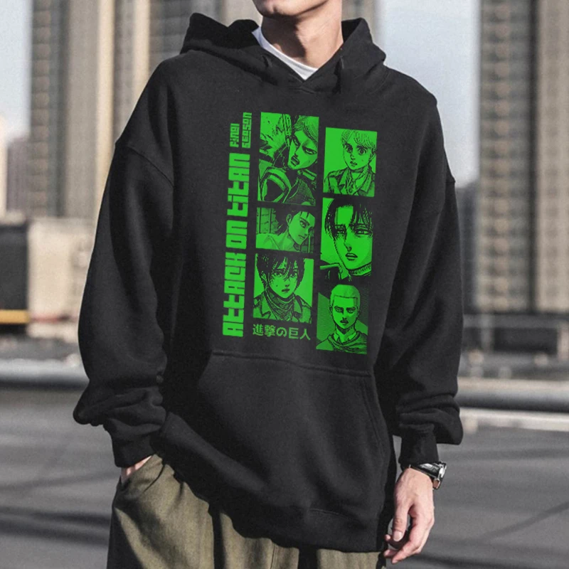 

Японское аниме атака на Титанов Эрена йера Харадзюку толстовка мужская Свободная в стиле хип-хоп Uniex Красивая Мужская молодежная модель