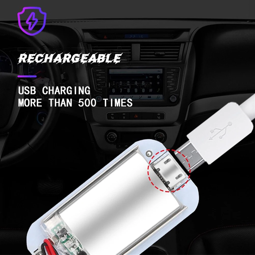 Светодиодные лампы для салона автомобиля с USB-зарядкой белый Потолочный