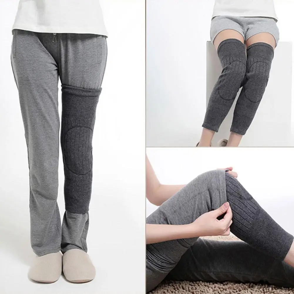 

Knee Support Protector 1 Pcs Leg Arthritis Injury Gym Sleeve Elasticated Bandage knee Pad Charcoal Knitted Kneepads Warm