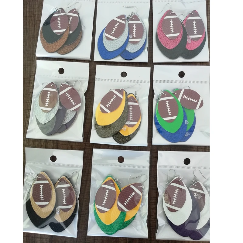 Женские серьги из искусственной кожи 9 цветов|Серьги-гвоздики| |