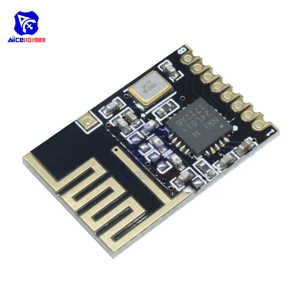 Беспроводной модуль приемопередатчика diymore Mini NRF24L01 + SMD без контакта для Arduino|nrf24l01