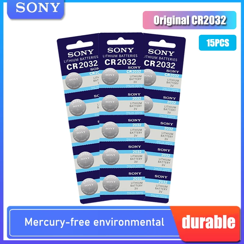 Оригинальный кнопочный элемент питания SONY cr2032 литиевая батарея 3 в для часов с