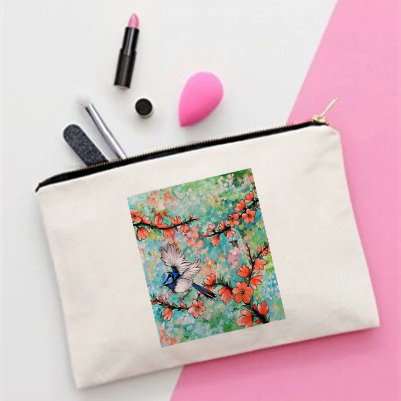 

Women Colours of Garden Printed Fashion Women Cosmetics Organizer Bag for Travel Colorful Storage Bag for Lady Small Gift Bag