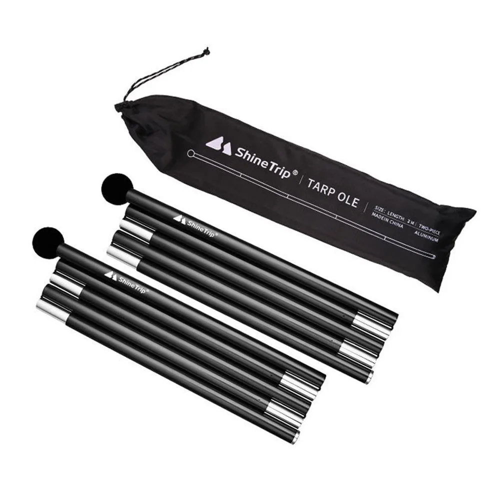 

ShineTrip Outdoor Camping Beach Tent Pole Aluminum Alloy Tent Pole Folding Support Rod Awning Pole Camping Tent Pole
