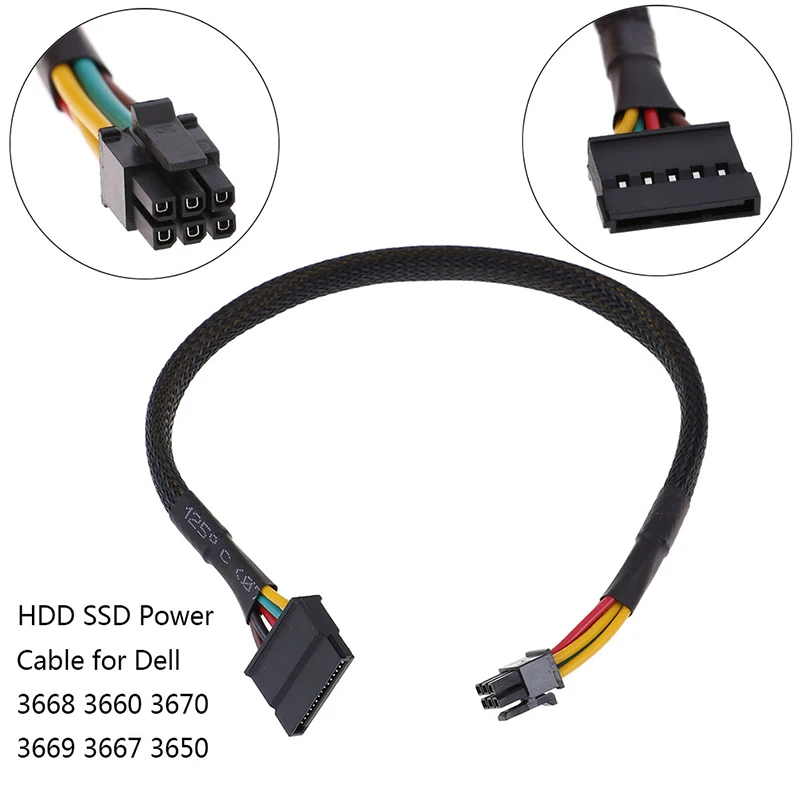 

Жесткий диск SSD Мощность кабель для Dell Vostro 3668 3667 3650 жесткий диск SATA Питание SATA 6Pin Интерфейс адаптер конвертер кабель