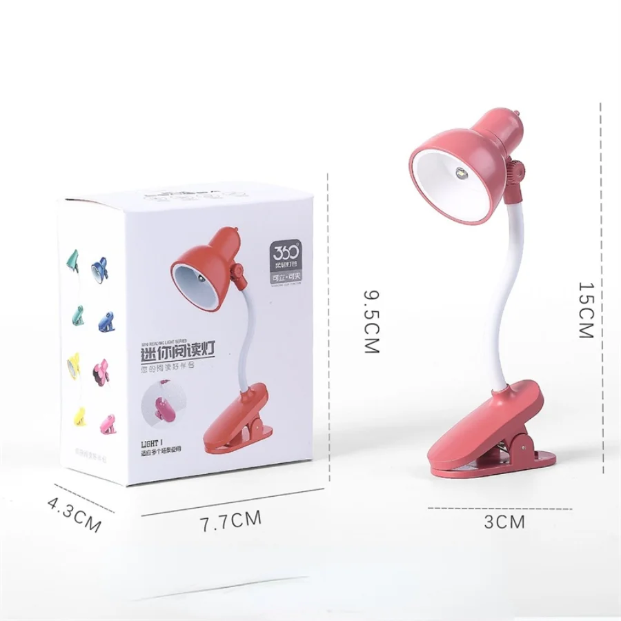 

Mini Book Lamp Adjustable LED Table Lamp Computer Notebook Laptop Desk Night Room Decoration Lights Night Light Solid Cute Lamp