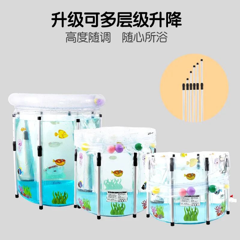 Infant водонепроницаемый мешок для купания дома ванны младенца комнатная надувная